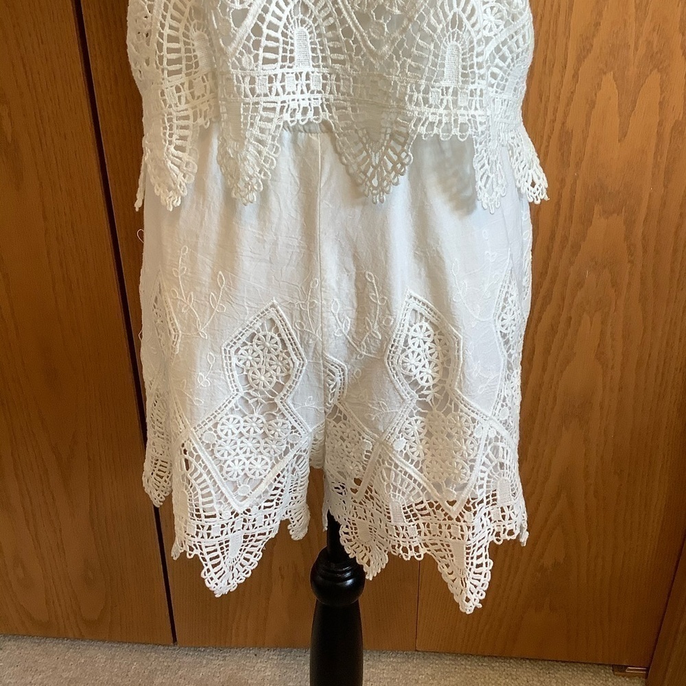 Suboo Prairie White Lace Playsuit/Romper Sz-6 - Picture 6 of 7